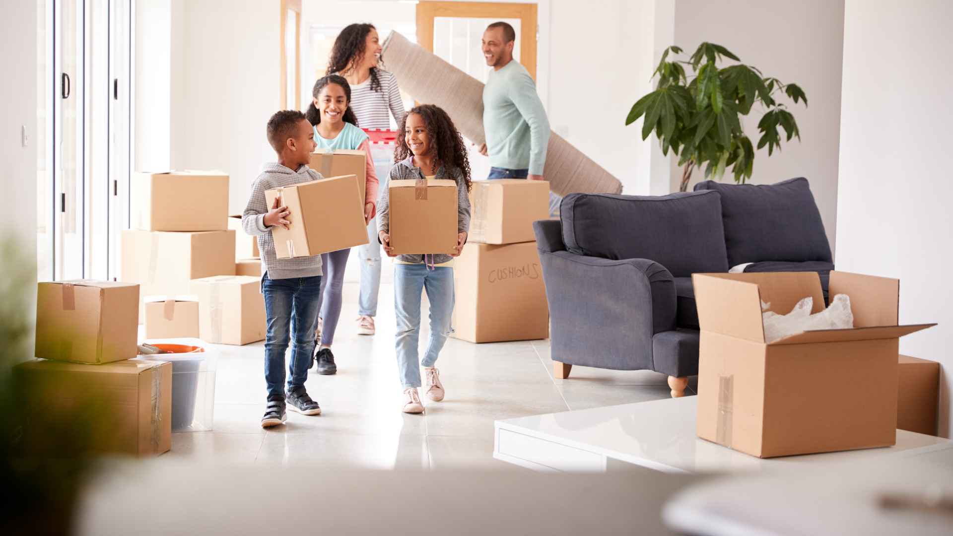 Moving boxes as a family