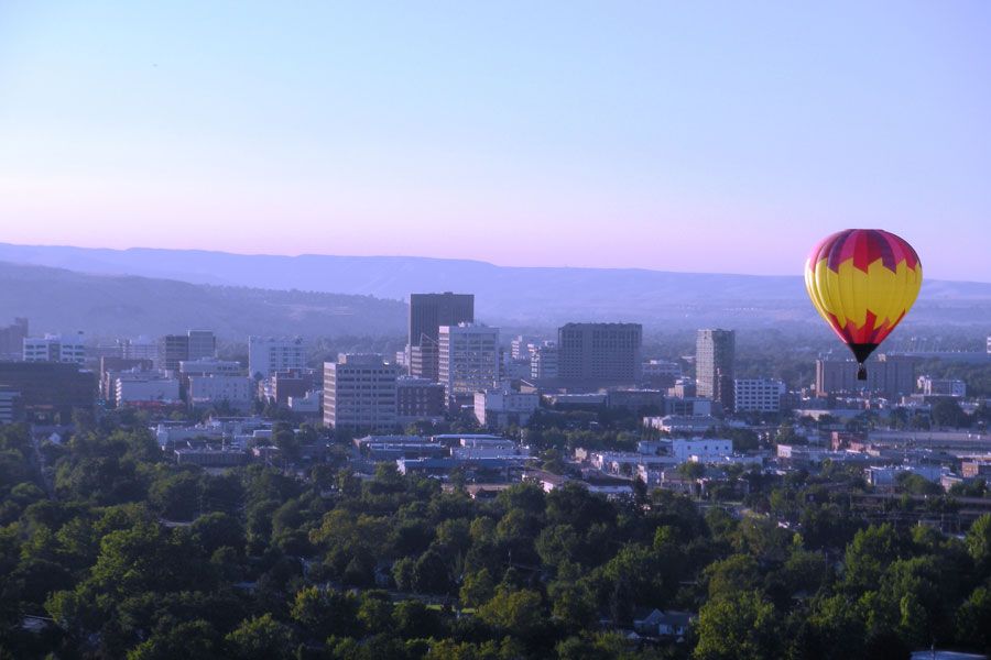 Hot air balloon in Boise, ID