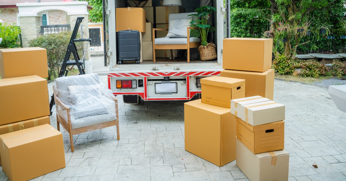 Loading Up Moving Trucks