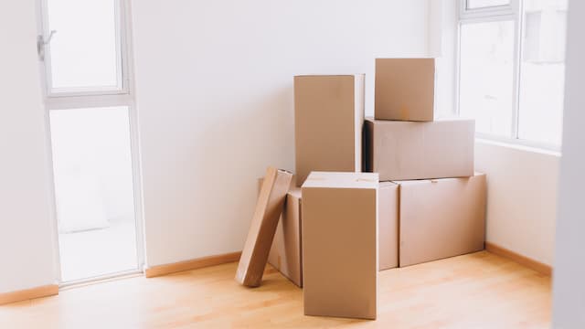 A pile of boxes