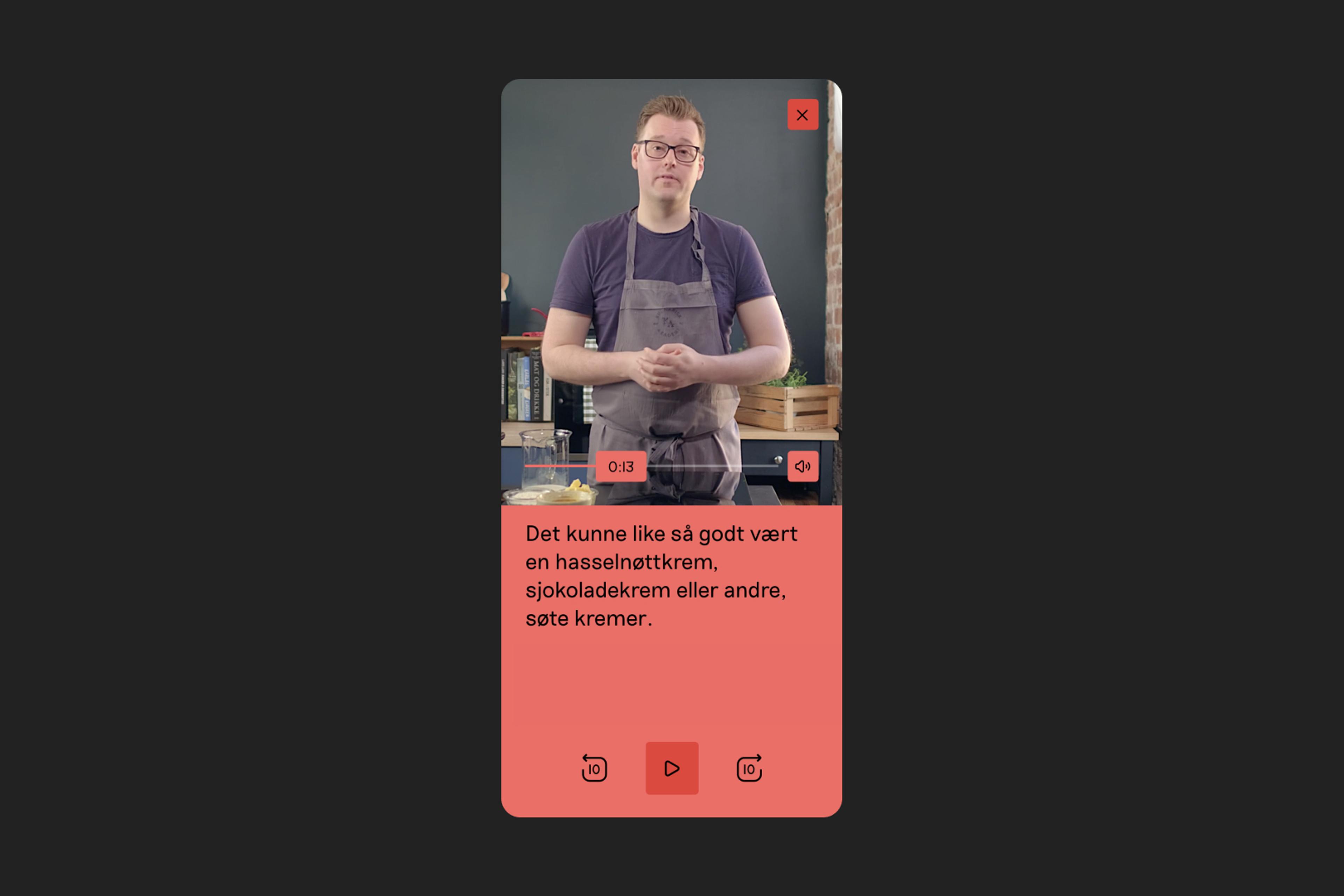 Skjermbilde av videokurs