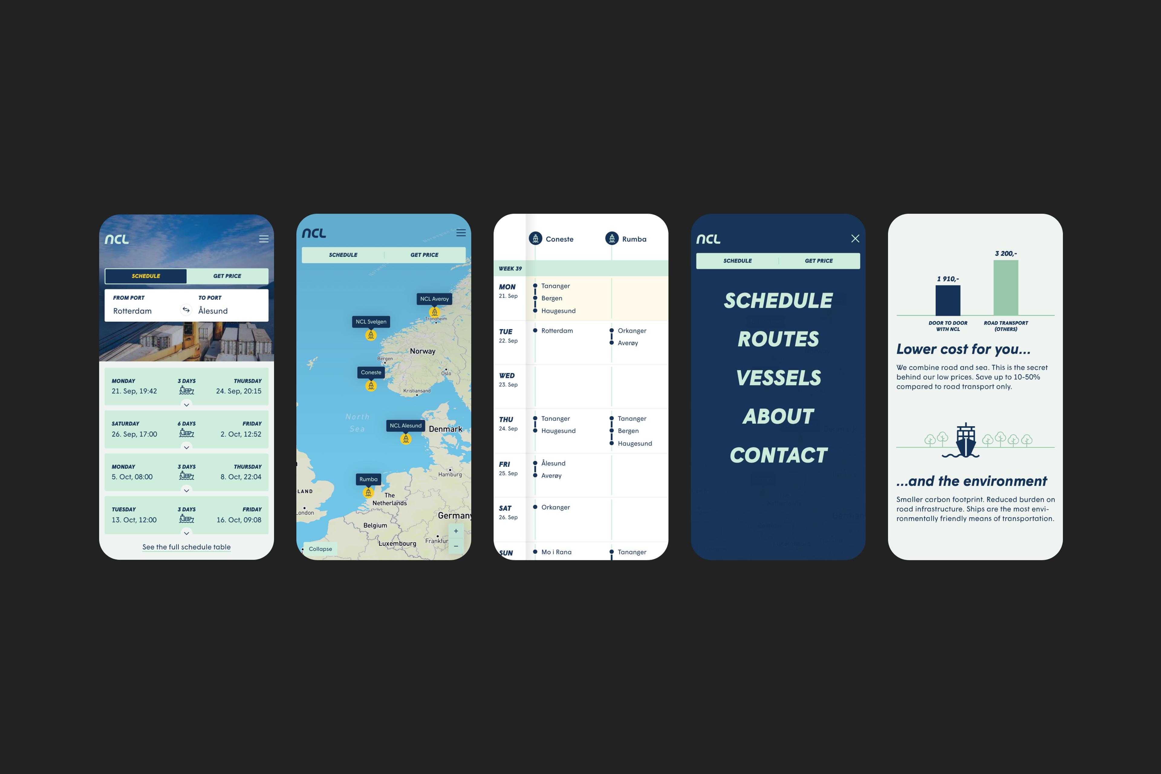 Skjermbilder fra nettstedet