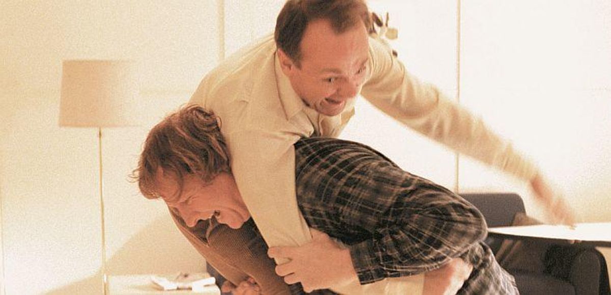 Sven Nordin og Per Christian Ellefsen i filmen Elling