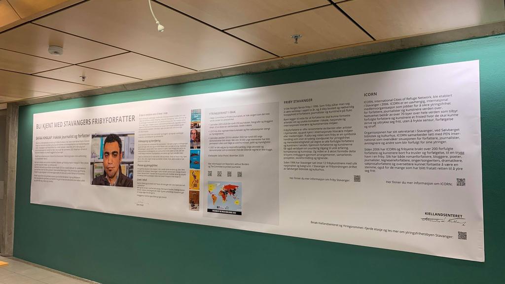 Utstilling om Irak, ytrings- og pressefrihet. Med fribyforfatter Safaa Khalaf.  