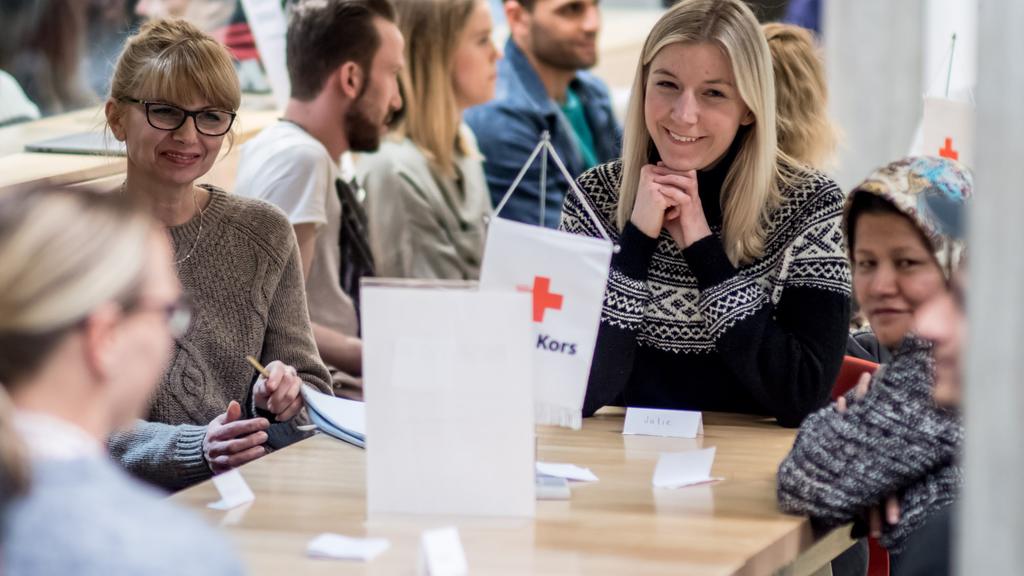 Language cafe at Sølvberget Library and Culture House, Stavanger