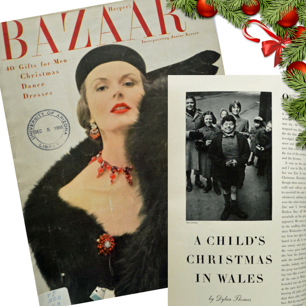 Harper's bazaar desember 1950 magasin forside