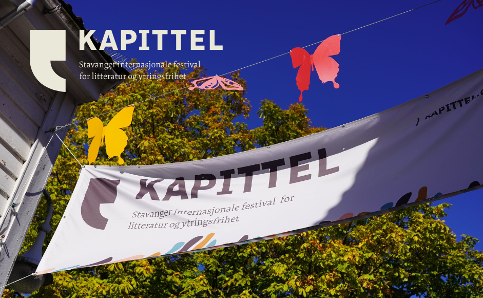 Kapittel banner i Stavanger sentrum