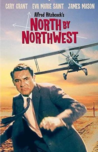 Filmplakat North by northwest av Alfred Hitchcock