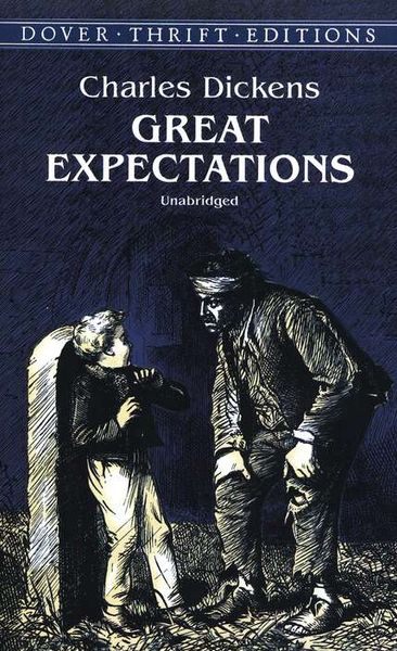 Great expectations av Charles Dickens forsiden