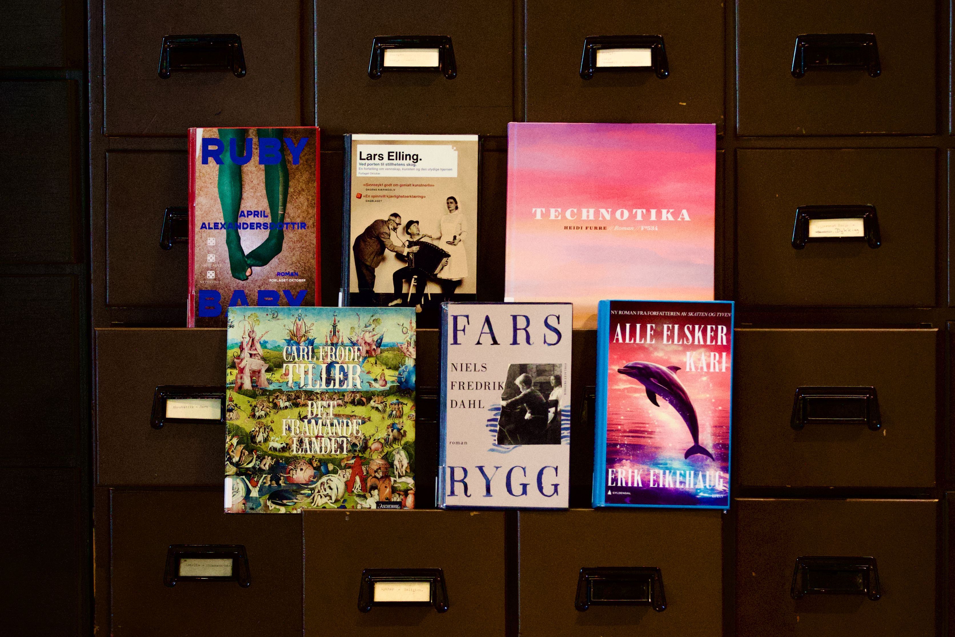 De nominerte bøkene bibliotekets litteraturpris 2026.