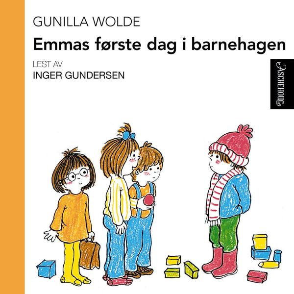 Emmas første dag i barnehagen av Gunilla Wolde lydbok forside