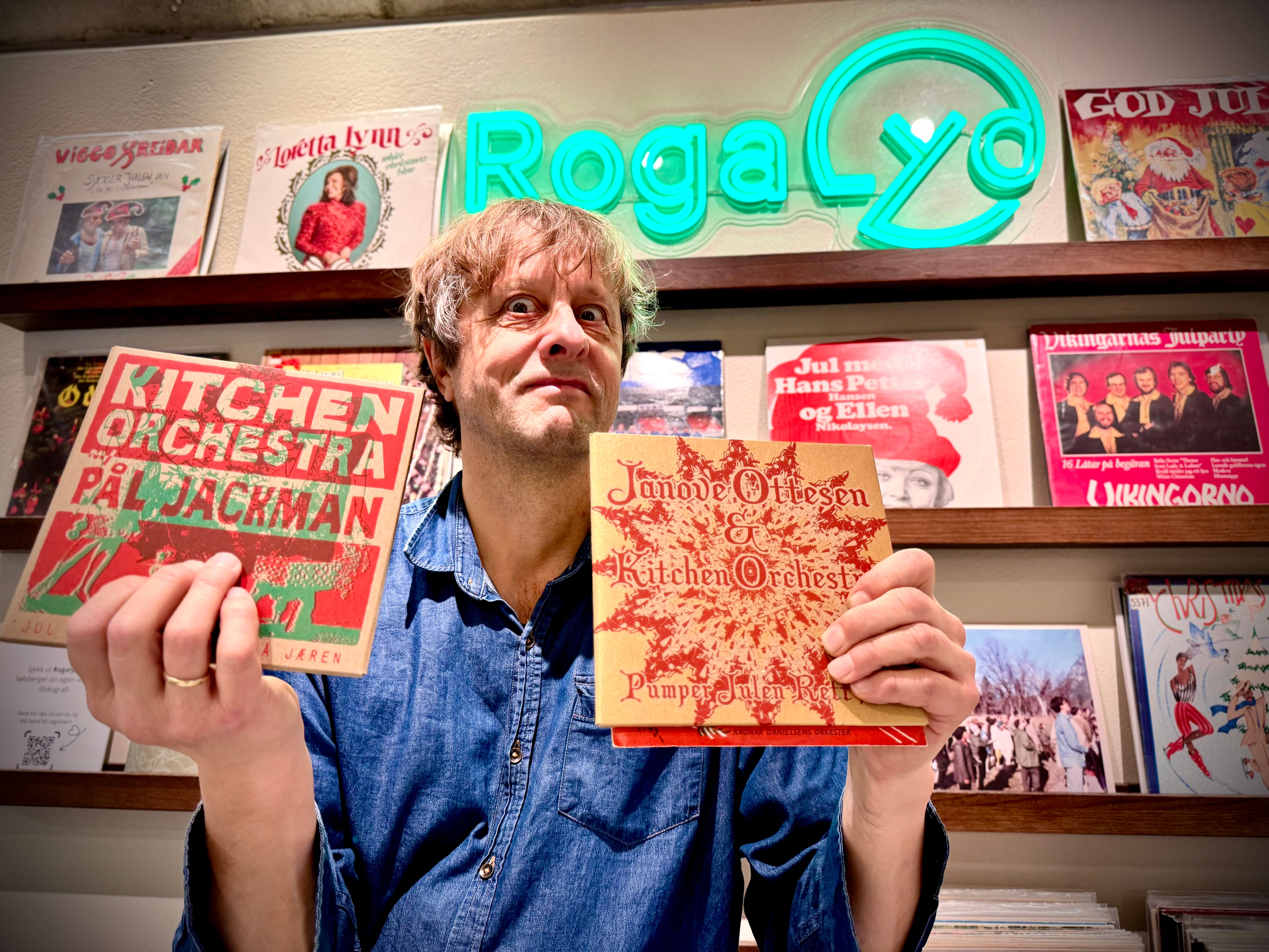 Olav Nilsen presenterer julemusikk i forbindelse med ny Rogalyd logo desember 2025