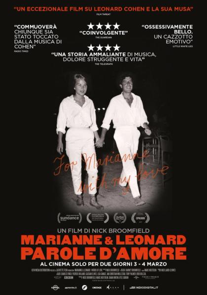 Marianne and Leonard words of love filmplakat