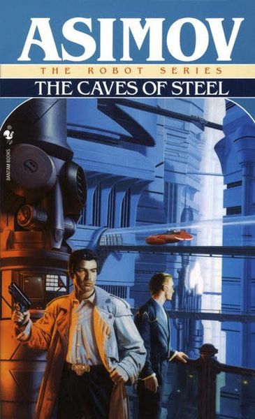 The caves of steel av Isaac Asimov forside