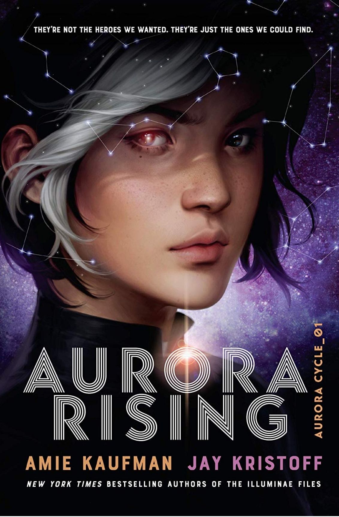 Bokomslaget til Aurora Rising av Amie Kaufman & Jay Kristoff