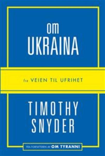 Timothy Snyder bokomslag om Ukraina