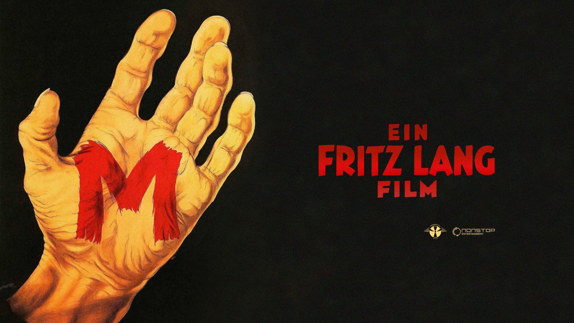 Plakat for filmen M av Fritz Lang