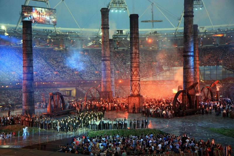 Den industrielle revolusjon innslag fra åpningen av OL 2012 i London