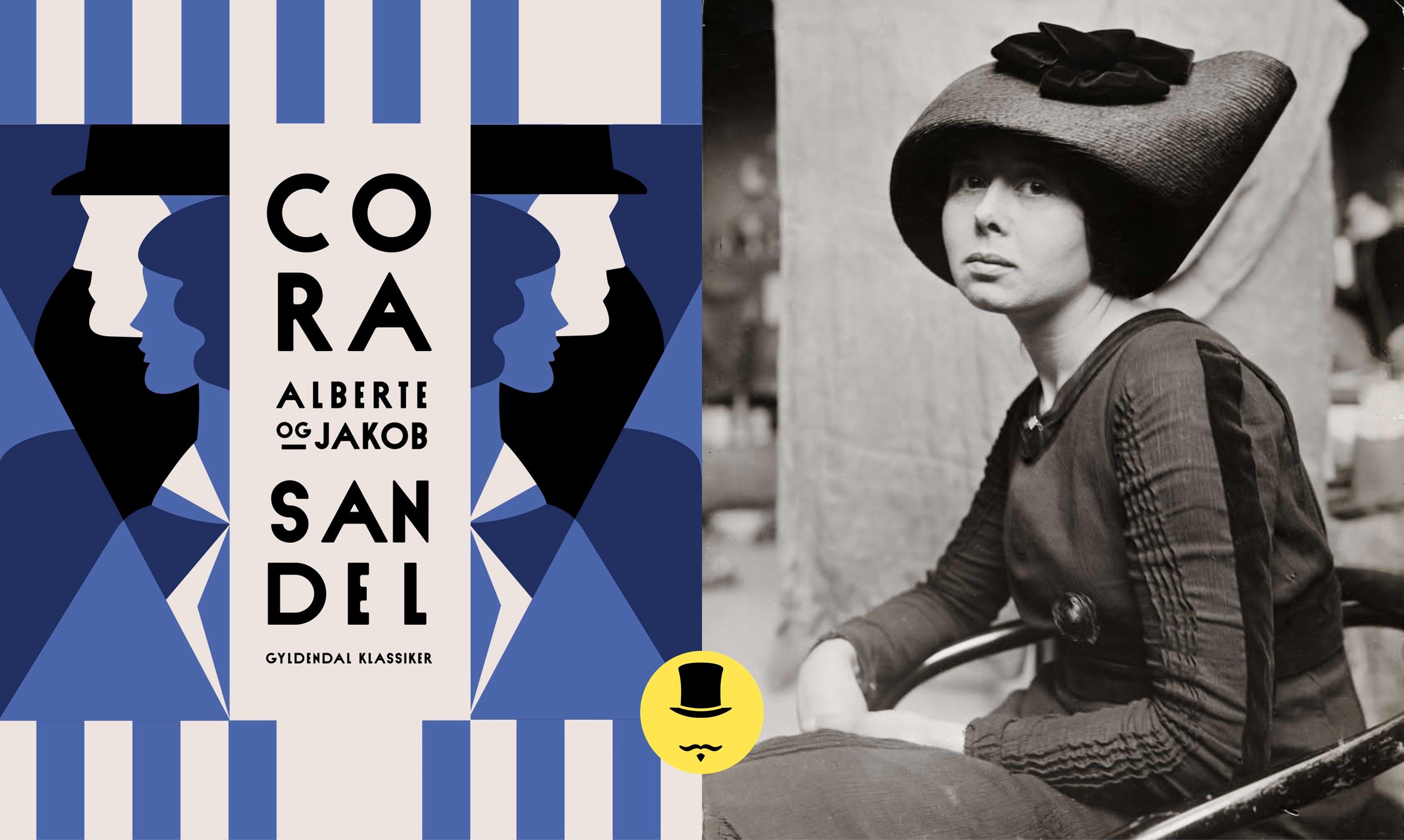 Bokcover og Cora Sandel.