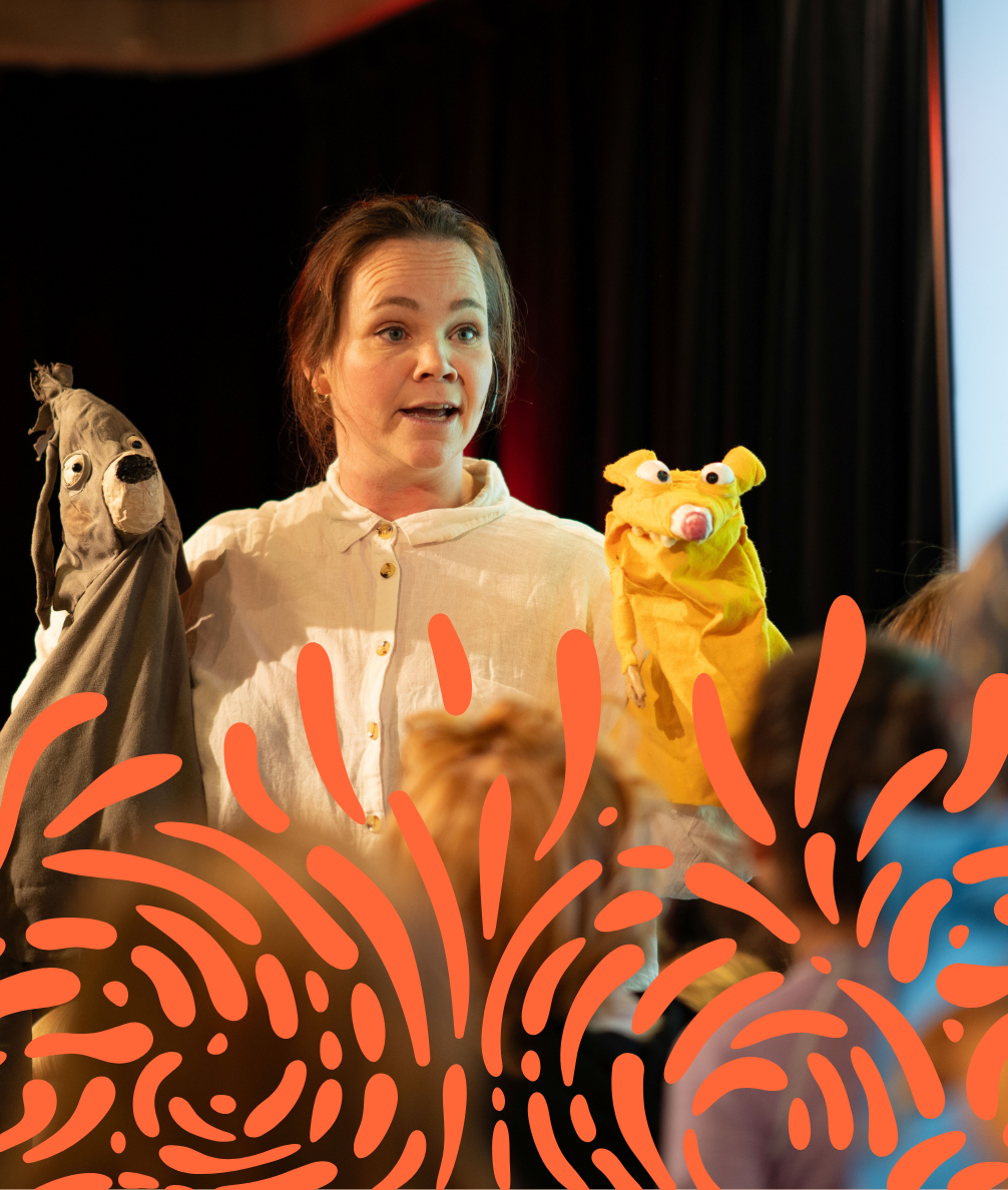 Hege Østmo-Sæter Olsnes med Rot og Bjørne