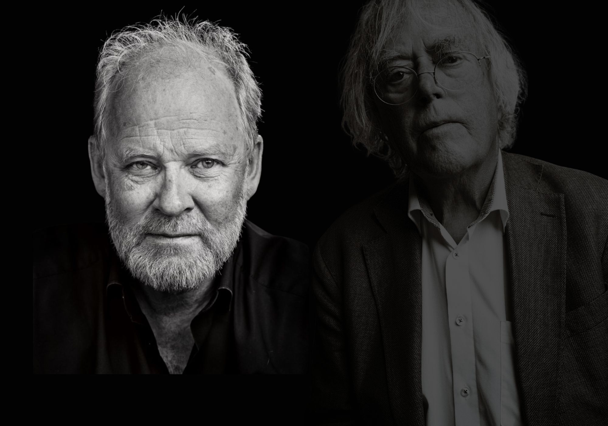 Sammensatt bilde av Alf van der Hagen og Dag Solstad