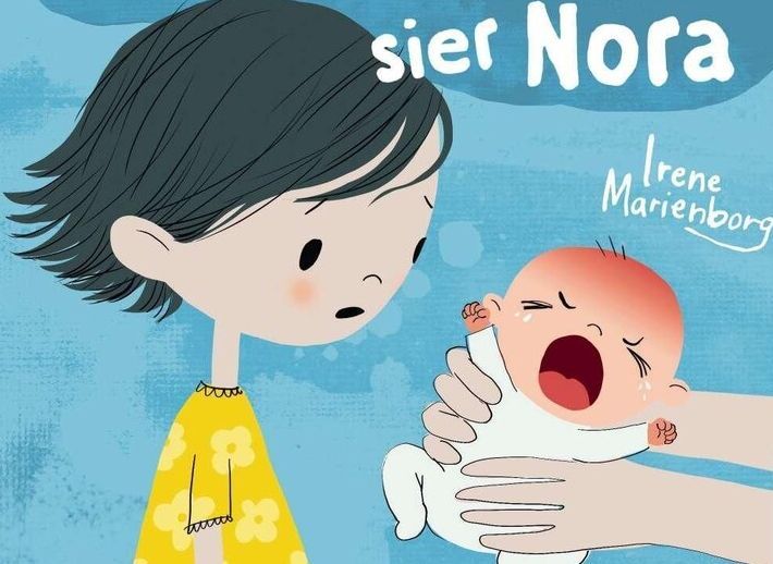 Bokcover: En baby sier Nora