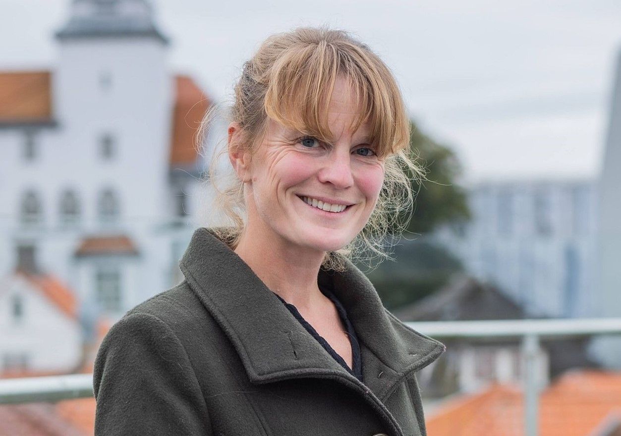 Ingvild H. Rishøi fotografert på Sølvberget (foto: Andrea Rocha)