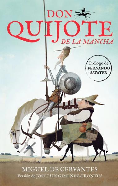 Don Quijote de la Mancha forside på fransk utgave