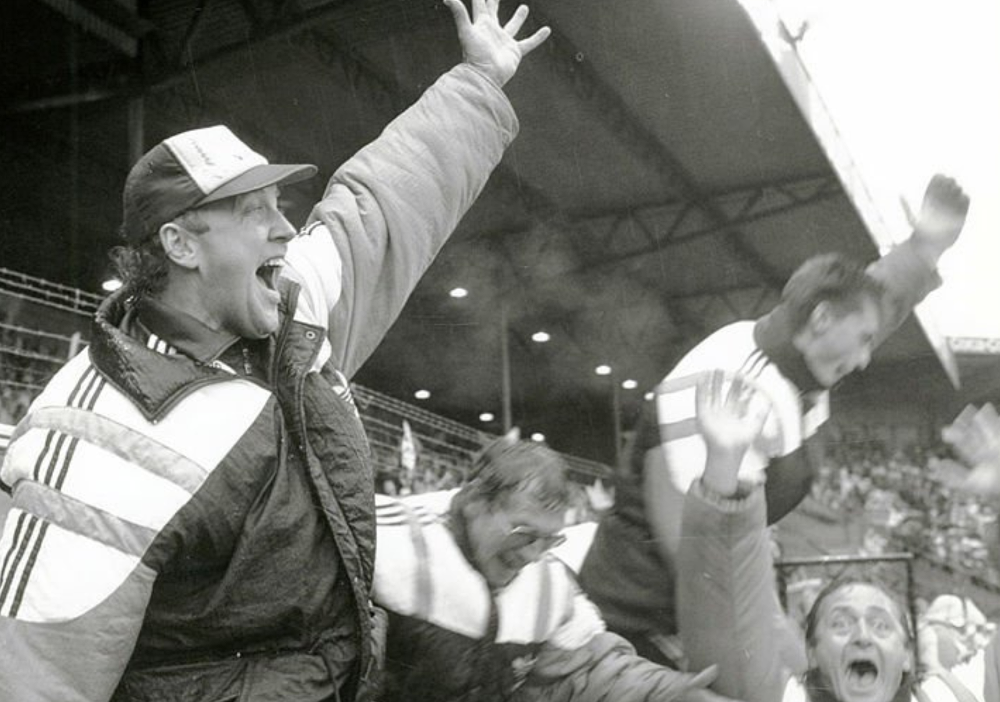 Viking-trener Benny Lennartsson under cupfinalen i 1989