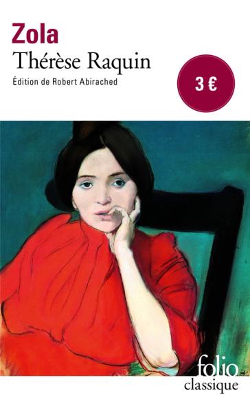 Thérèse Raquin av Emile Zola forside, fransk utgave