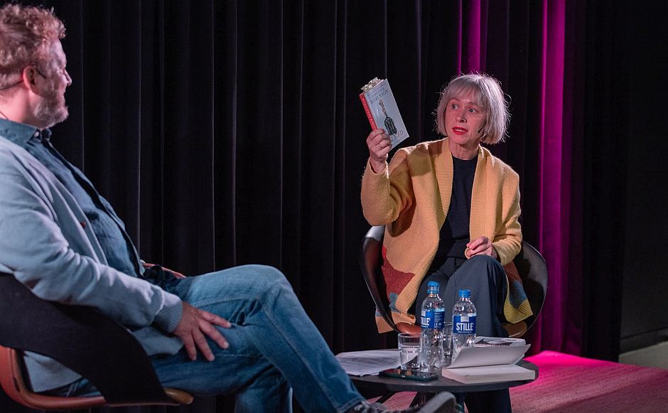 Tomas Gustafsson og Janne Stigen Drangsholt på scenen