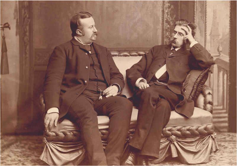 Alexander Kielland og Jens Peter Jacobsen (Foto: Nasjonalbiblioteket)