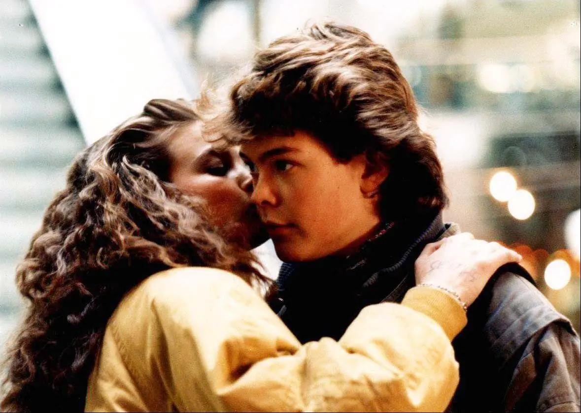 Lee Figenschow og Håvard Bakke i en scene fra filmen Døden på Oslo S