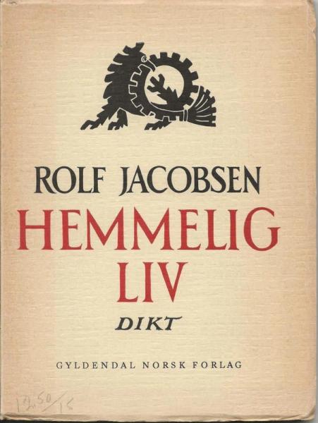 Hemmelig liv av Rolf Jacobsen forside