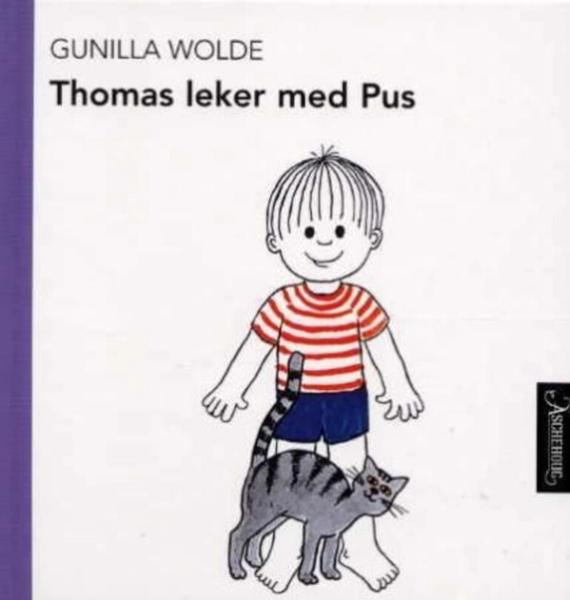 Thomas leker med pus bokforside