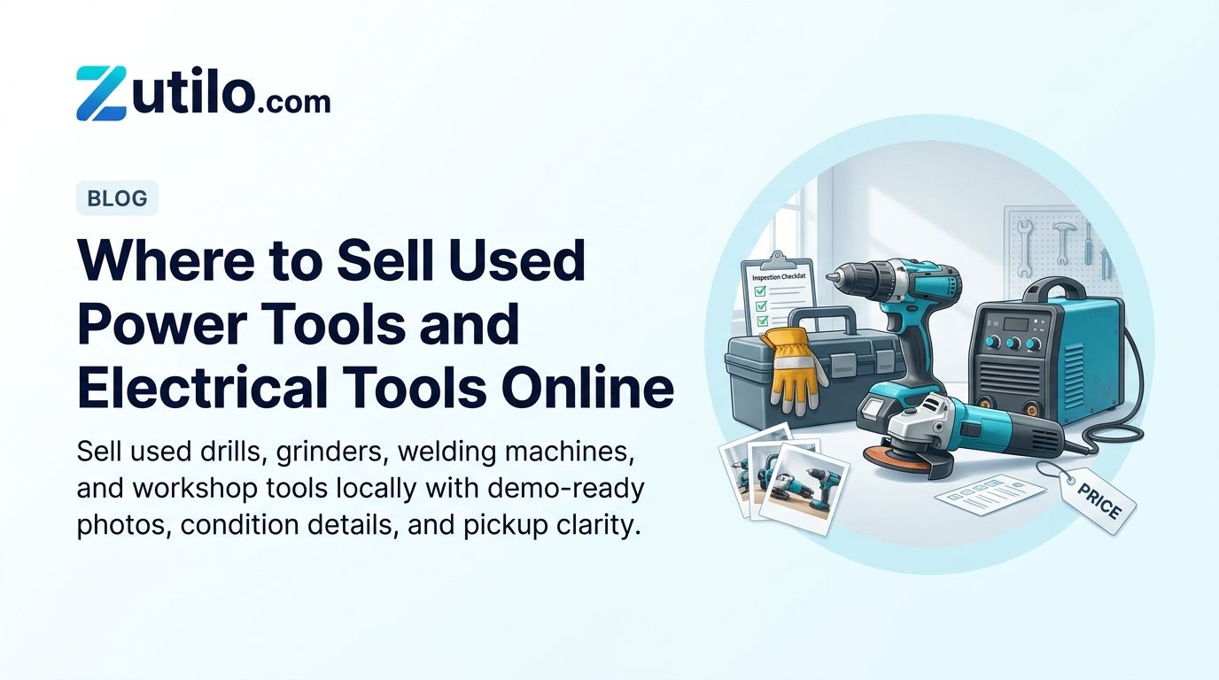 Zutilo blog hero image for selling used power tools and electrical tools online