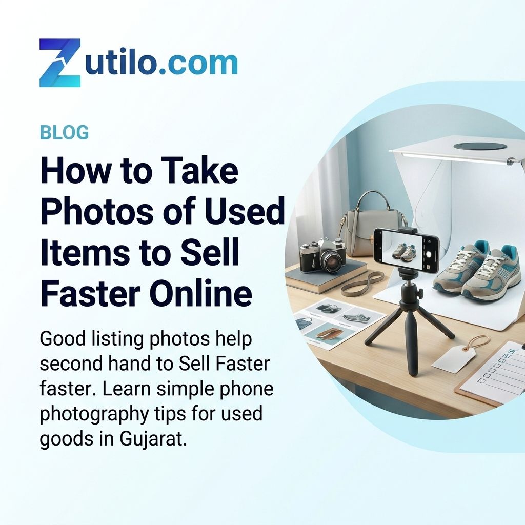 Zutilo blog hero image for taking photos of used items to sell faster online