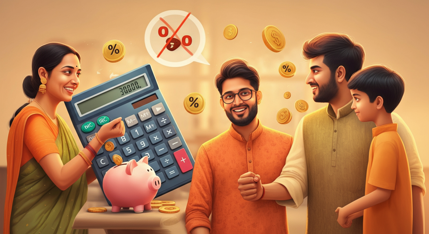 Indian property owner saving money by selling directly without broker fees