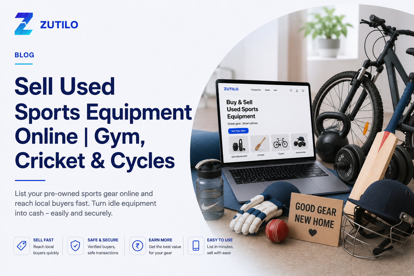 Sell Used Sports Equipment Online | Gym, Cricket & Cycles Sell Used Sports Equipment Online | Gym, Cricket & Cycles