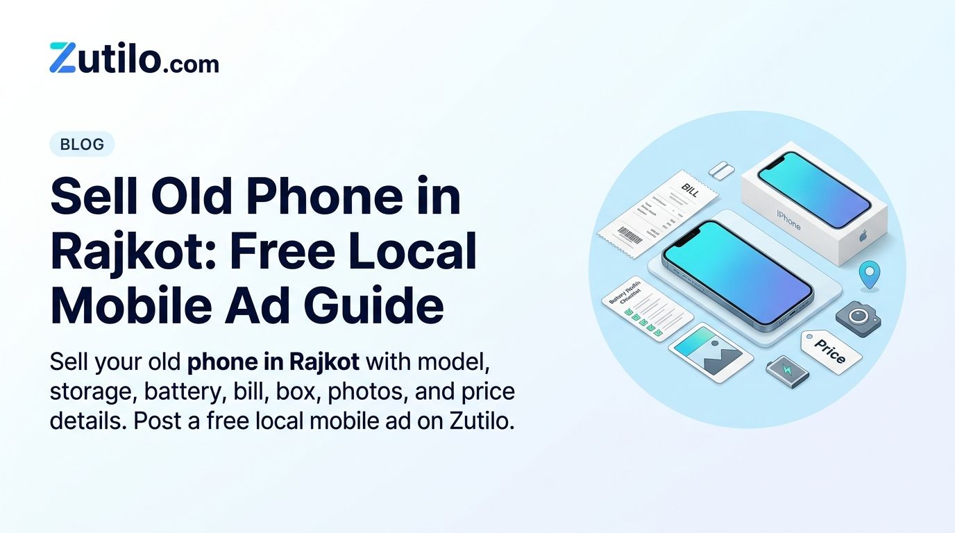 Zutilo blog hero image for selling an old phone in Rajkot