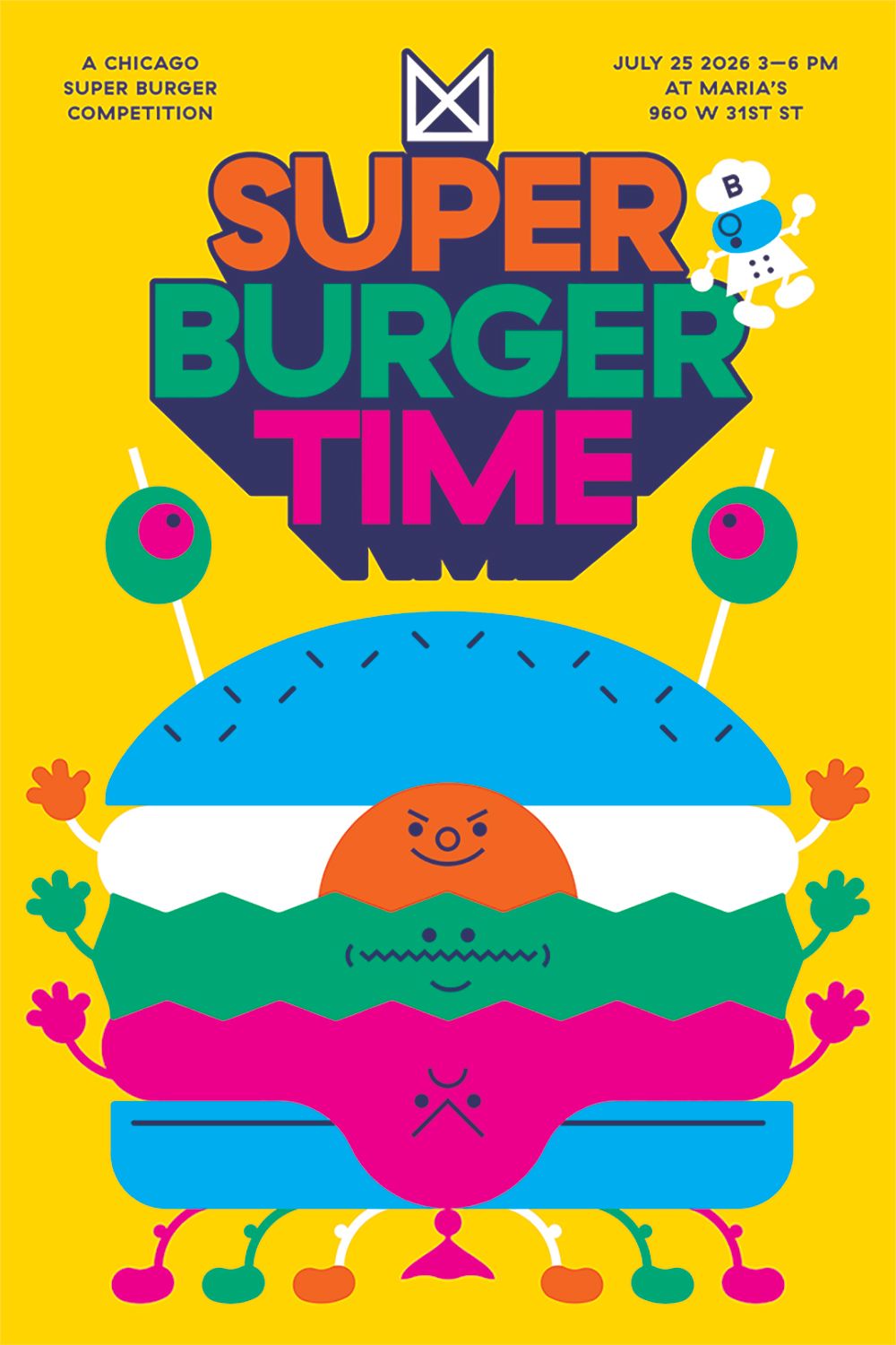 Super Burger Time ✗ Marz Community Brewing Co.