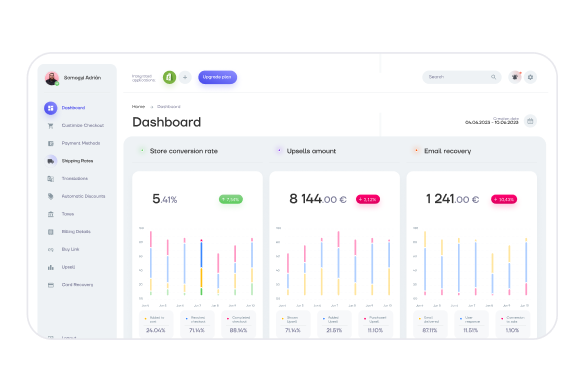 web app saas illustration screen