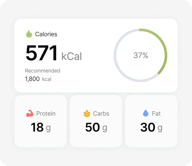 c-counter calories interface illustration