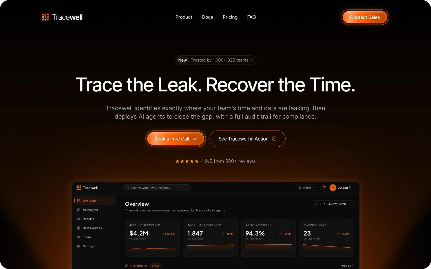 landing page ui ux design screen
