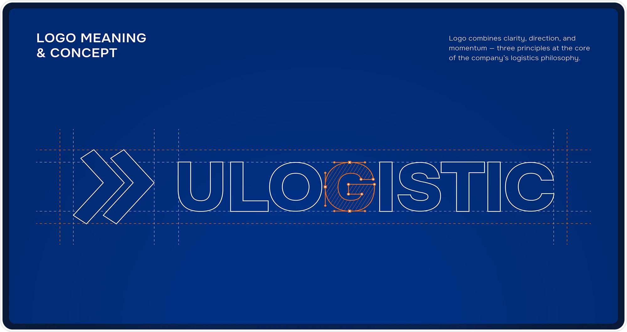 u-logistic logo and concept