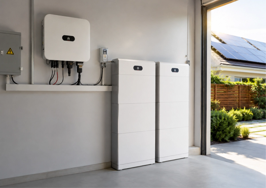 sistema baterias en vivienda particular