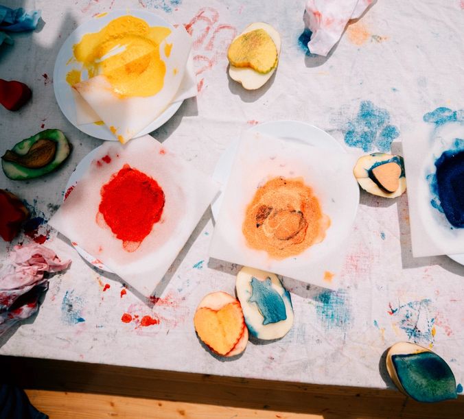 Kartoffeltryk og filtning