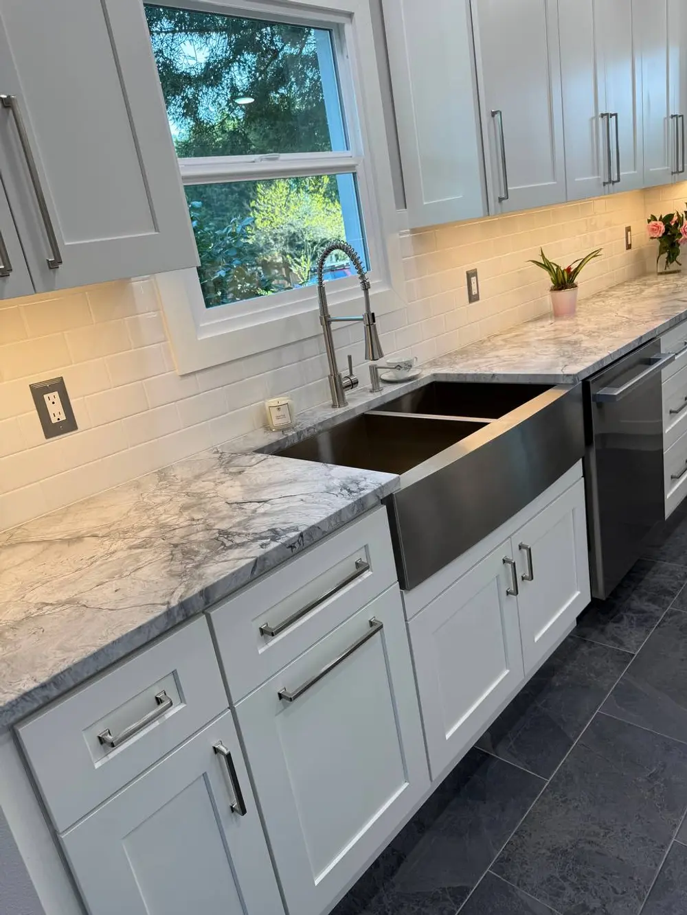 Complete Kitchen Remodel in South Seattle: Wall Removal, Peninsula, Heated Floors finished photo 2
