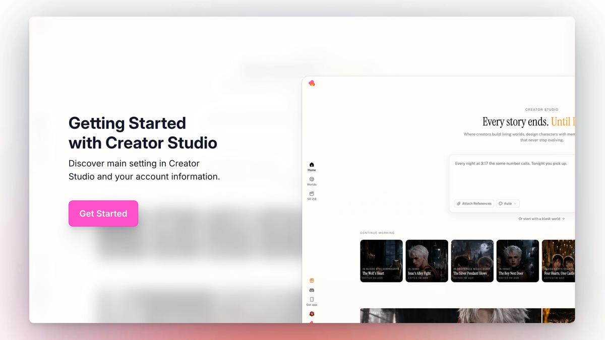 Getting Started with Creator Studio