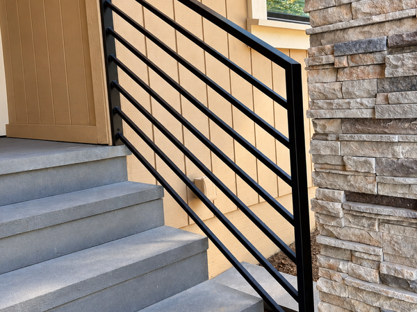 Pleasant Hill Horizontal Slat Stair Railing